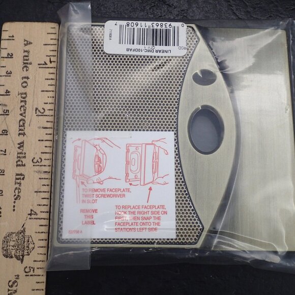 M&S DMC10 Door Station Faceplates- Antique Brass DISCONTINUED - lot of 4 - Picture 2 of 4